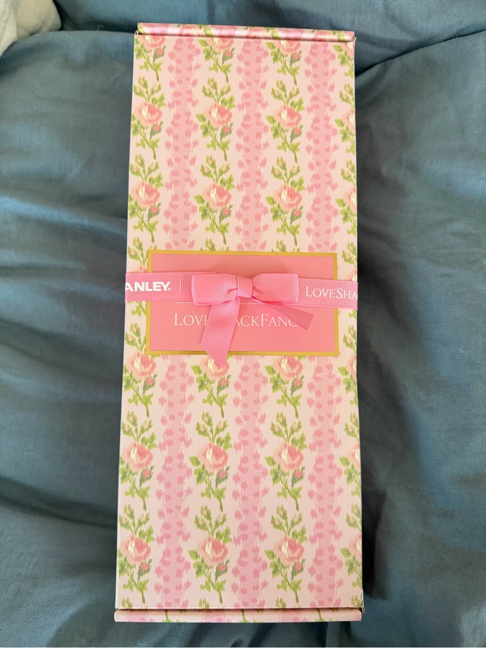 Love Shack Fancy Blooming Heirloom BNIB with Ribbon 20oz Slim Bottle